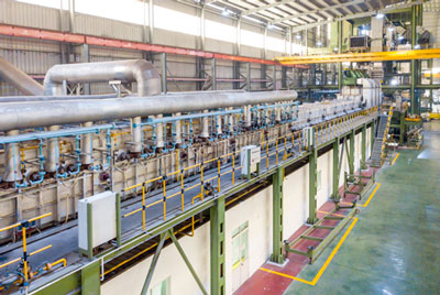 خط گالوانیزه گرم